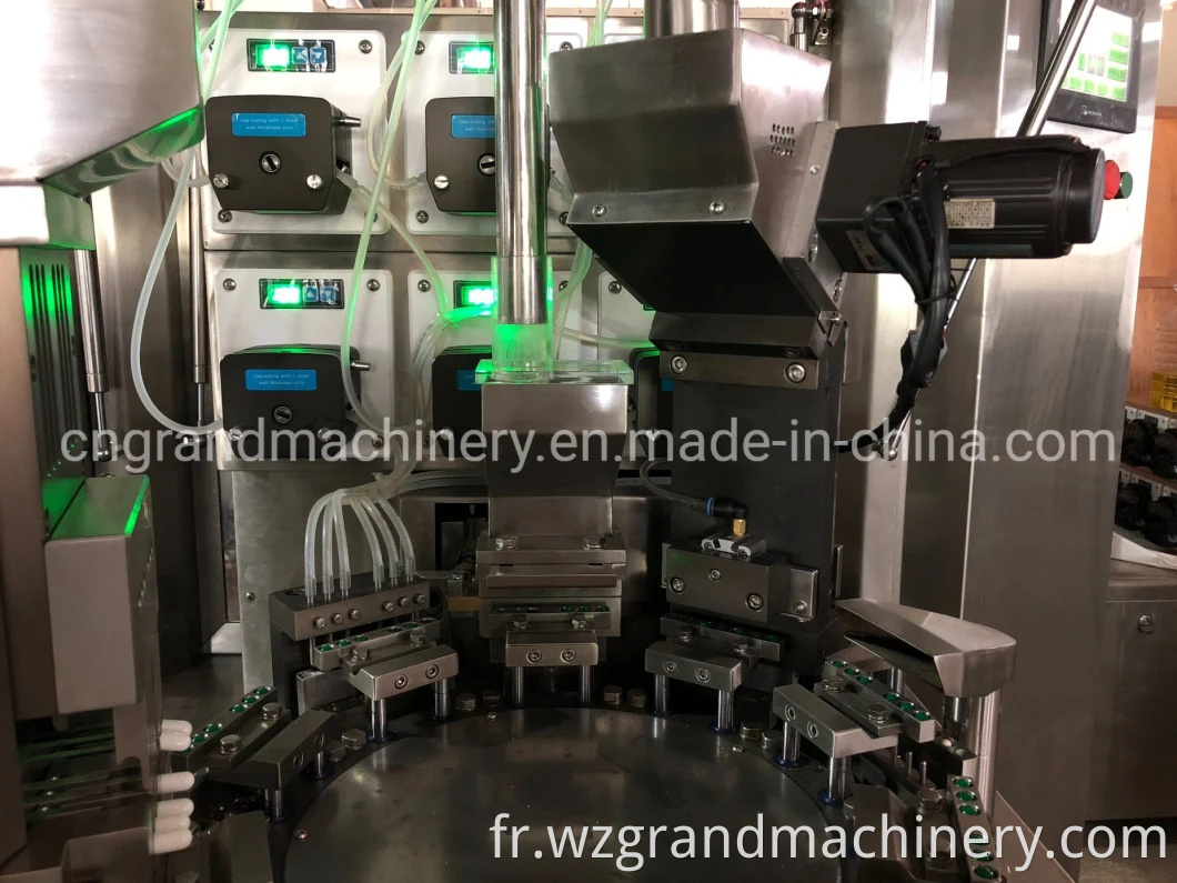 Machine de remplissage et d'emballage de gélatine à huile liquide avec écran tactile Siemens NJP-260